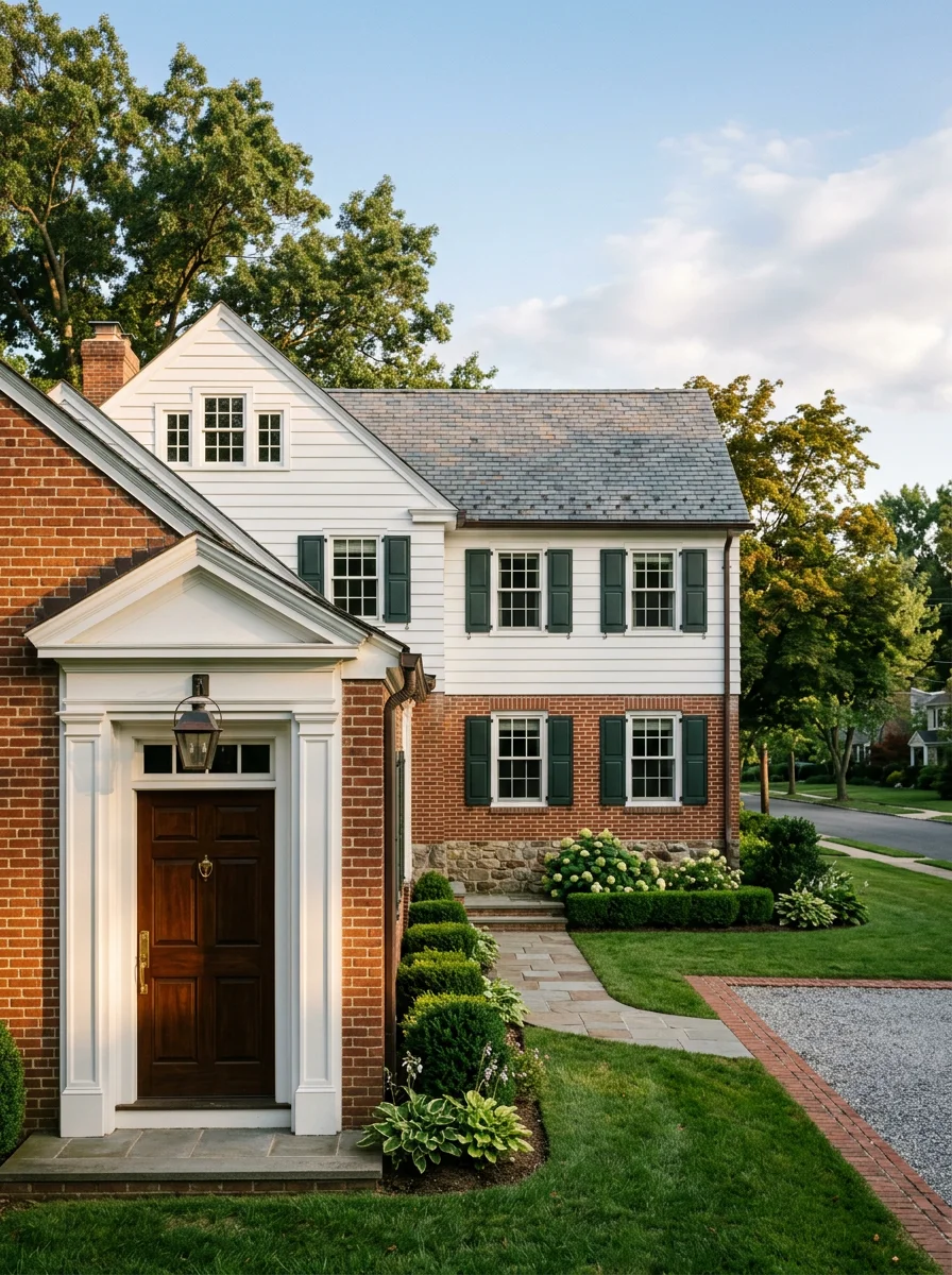 A custom kitchen remodel inside a Wyckoff NJ postwar colonial featuring floor-to-ceiling custom white cabinets, quartz countertops, and wide-plank hardwood floors.